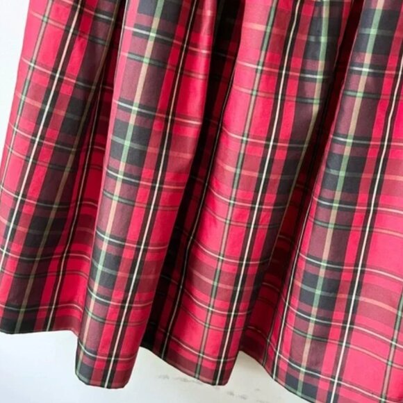 girls plaid taffeta Christmas winter dress - Picture 3 of 8